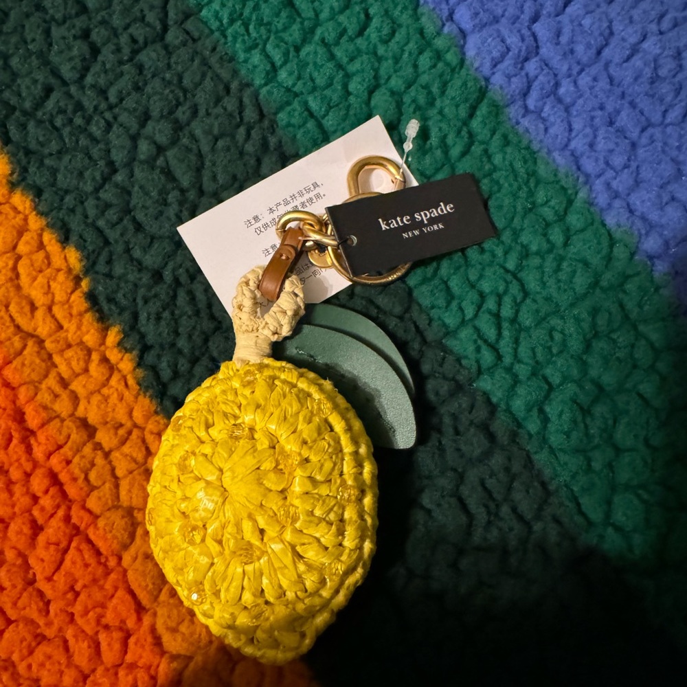 Kate Spade Lemon Keychain - Picture 2 of 2